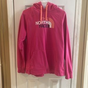 The North Face hooded sweatshirt size xl used